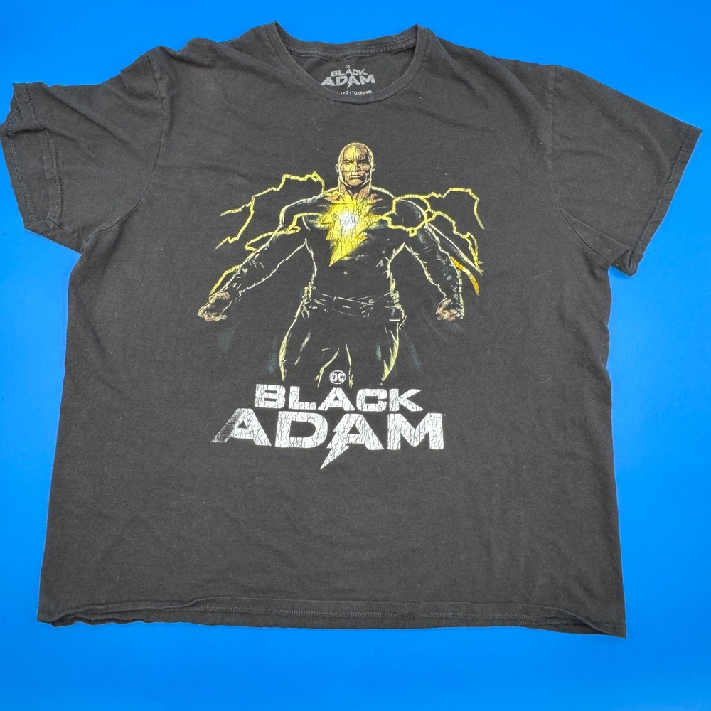 DC Comics Black Adam T Shirt Men's‎ XL Graphic Tee Dwayne Johnson Movie
